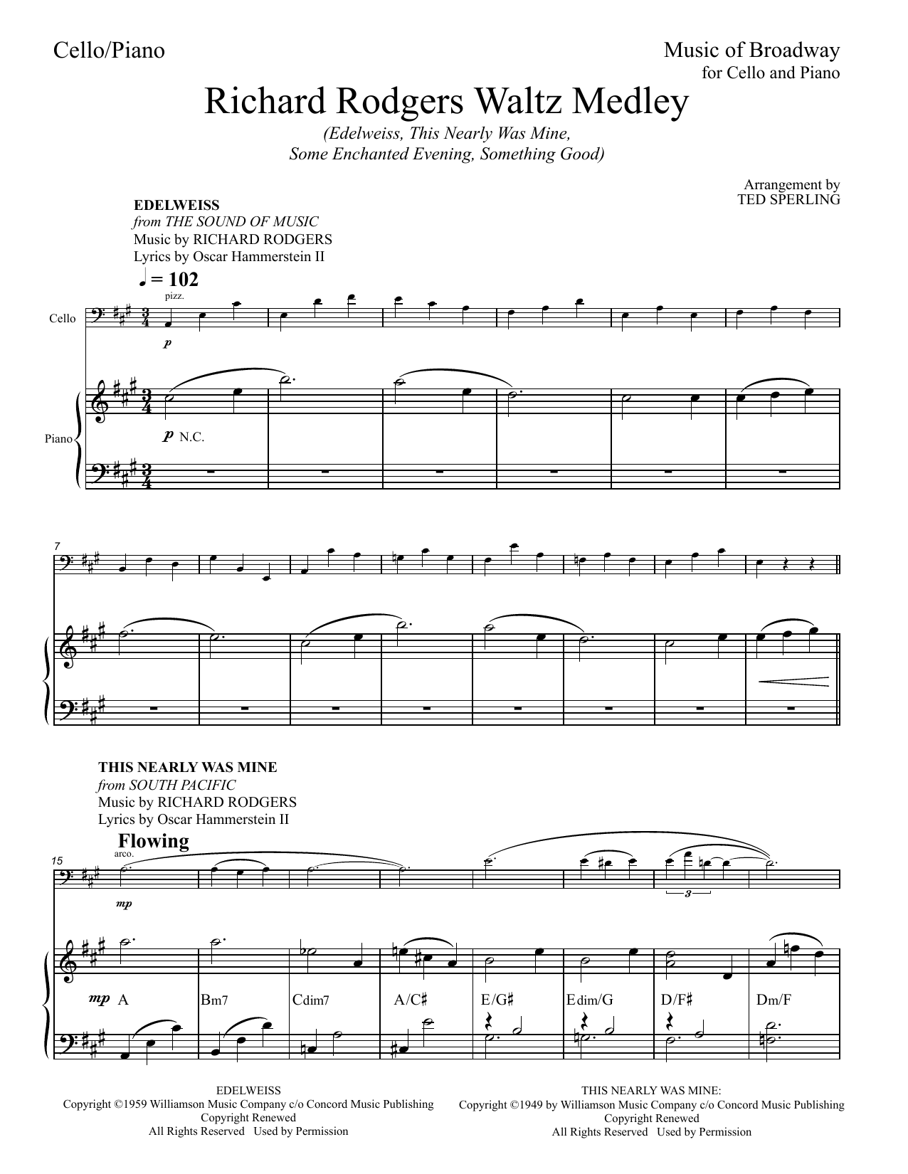 Rodgers & Hammerstein Richard Rodgers Waltz Medley (arr. Ted Sperling) Sheet Music