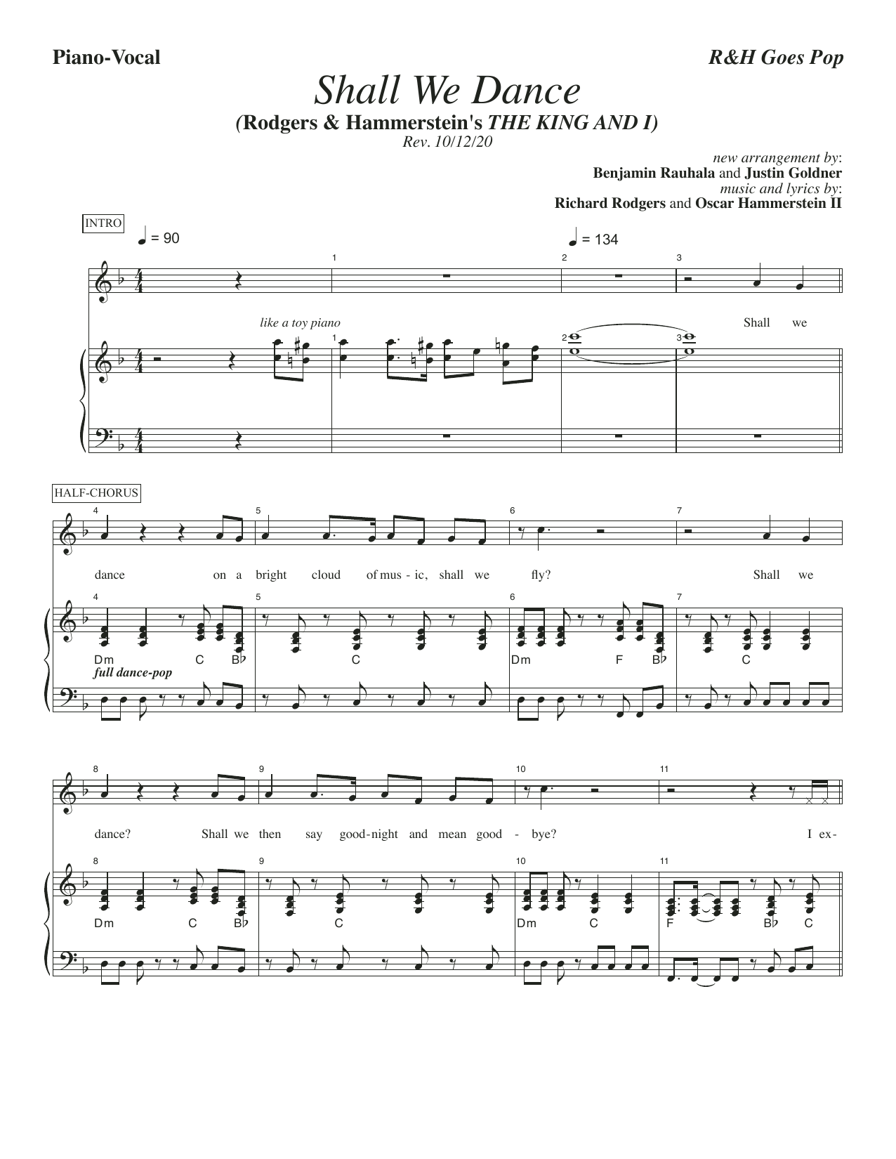 Rodgers & Hammerstein Shall We Dance? [R&H Goes Pop! version] (from The King And I) Sheet Music
