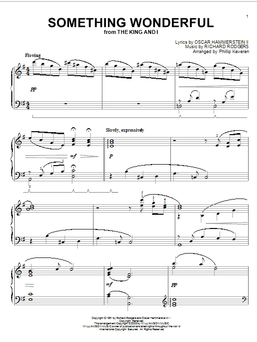 Rodgers & Hammerstein Something Wonderful (arr. Phillip Keveren) Sheet Music