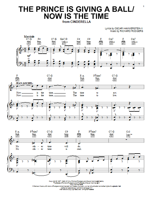 Rodgers & Hammerstein The Prince Is Giving A Ball (from Cinderella) Sheet Music