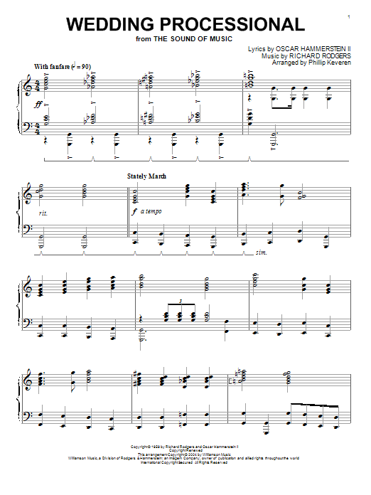 Rodgers & Hammerstein Wedding Processional (arr. Phillip Keveren) Sheet Music