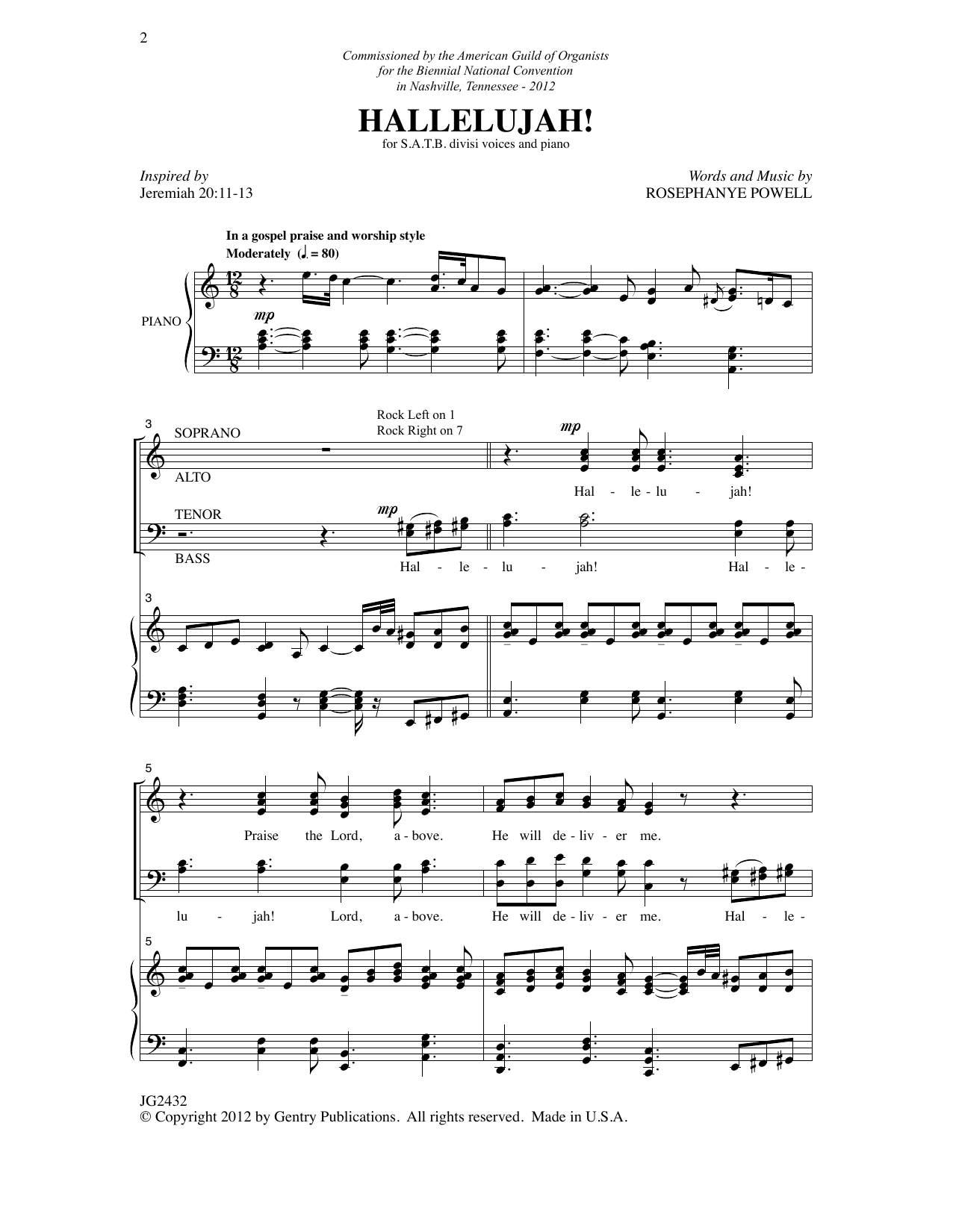 Rosephanye Powell Hallelujah! Sheet Music