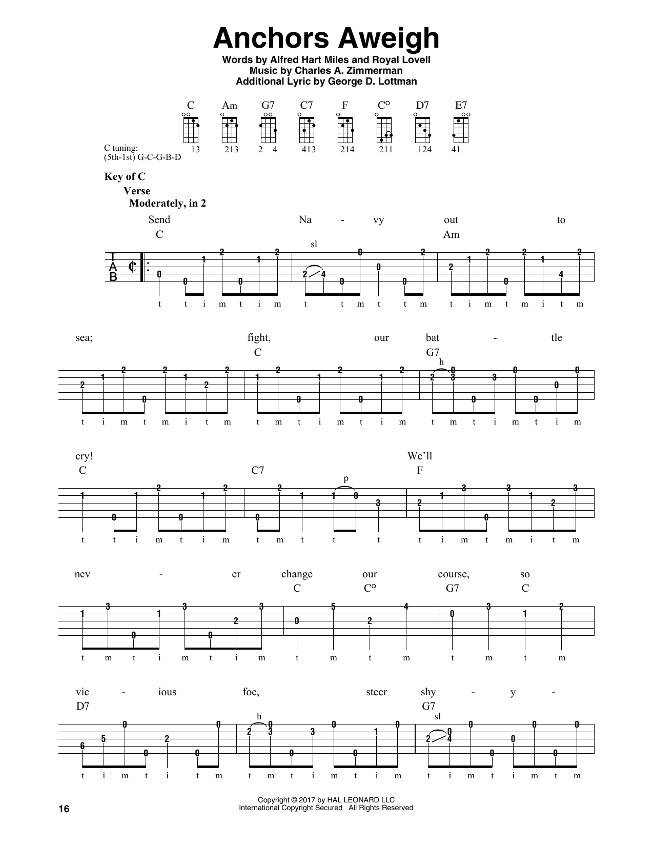 Royal Lovell Anchors Aweigh Sheet Music