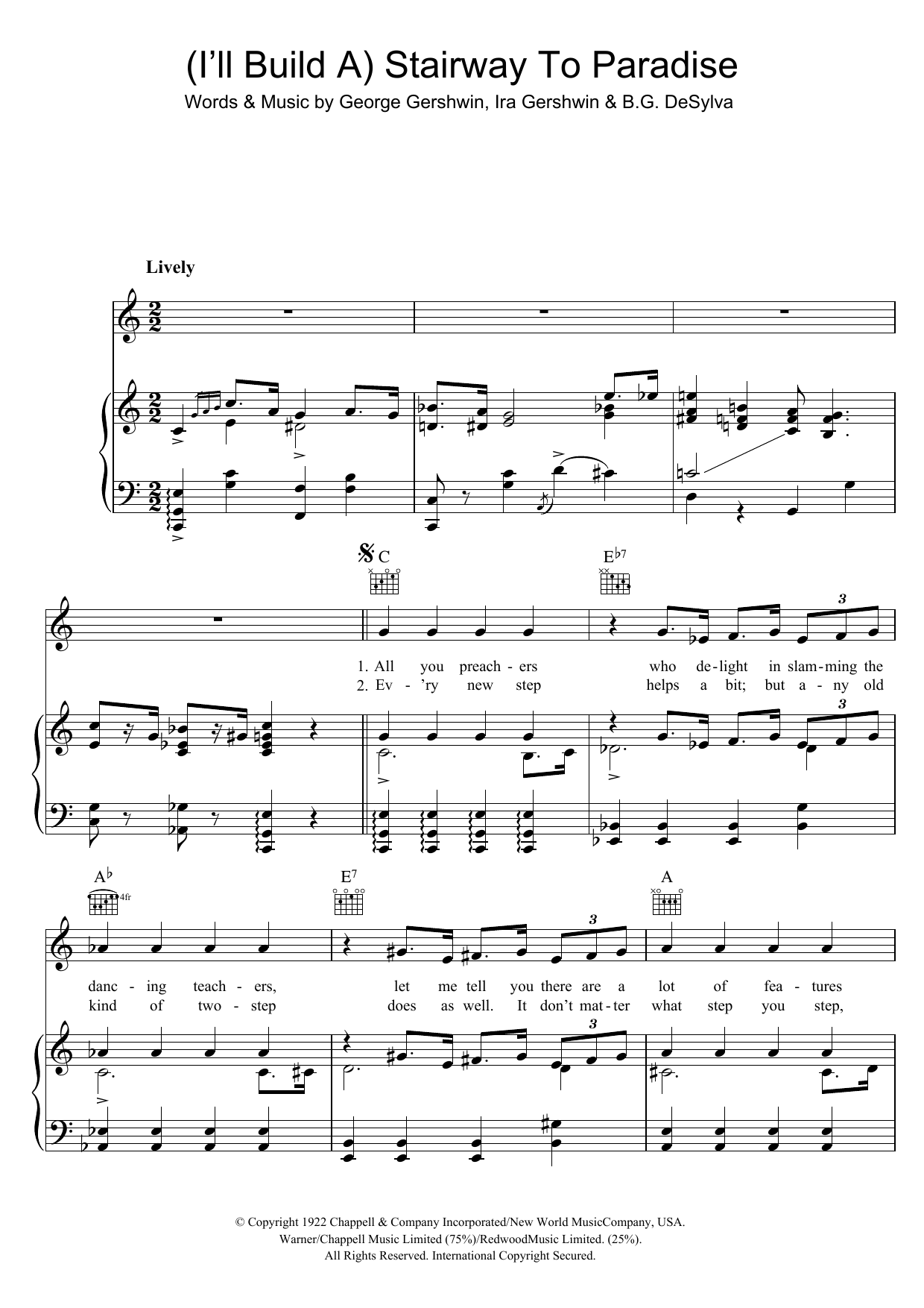 Rufus Wainwright I'll Build A Stairway To Paradise Sheet Music