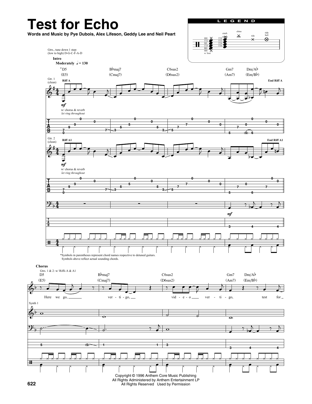 Rush Test For Echo Sheet Music