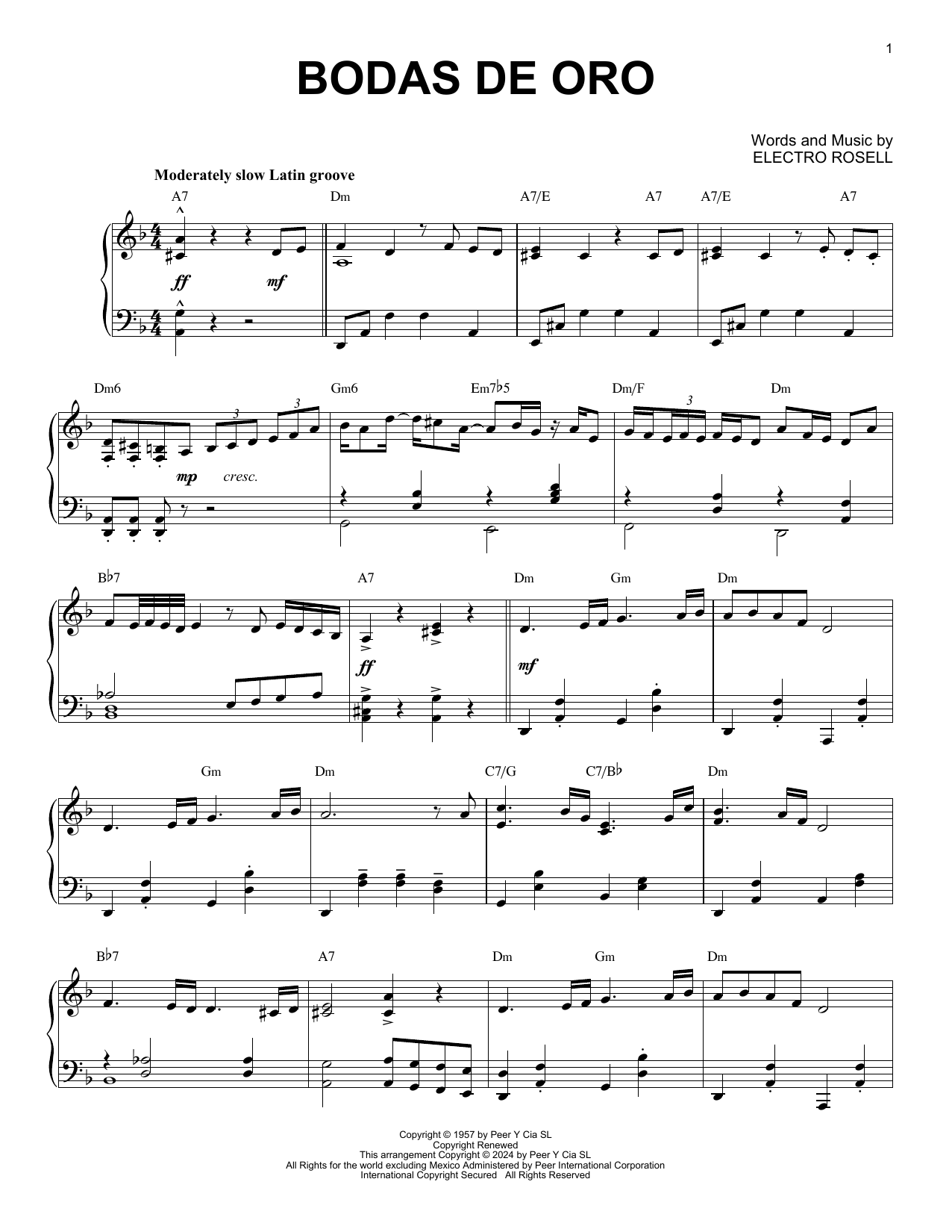 Ry Cooder and Manuel Galban Bodas de Oro (arr. Brent Edstrom) Sheet Music