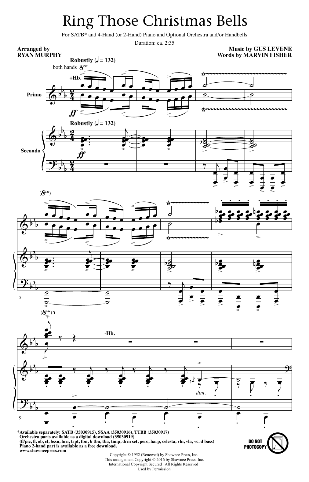 Ryan Murphy Ring Those Christmas Bells Sheet Music