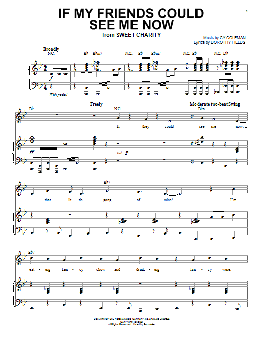 Sammy Davis, Jr. If My Friends Could See Me Now Sheet Music