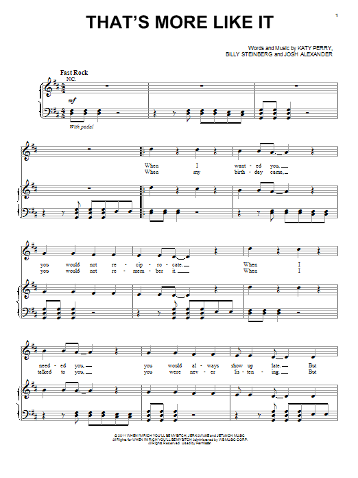 Selena Gomez and The Scene That's More Like It Sheet Music