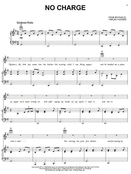 Shirley Caesar No Charge Sheet Music