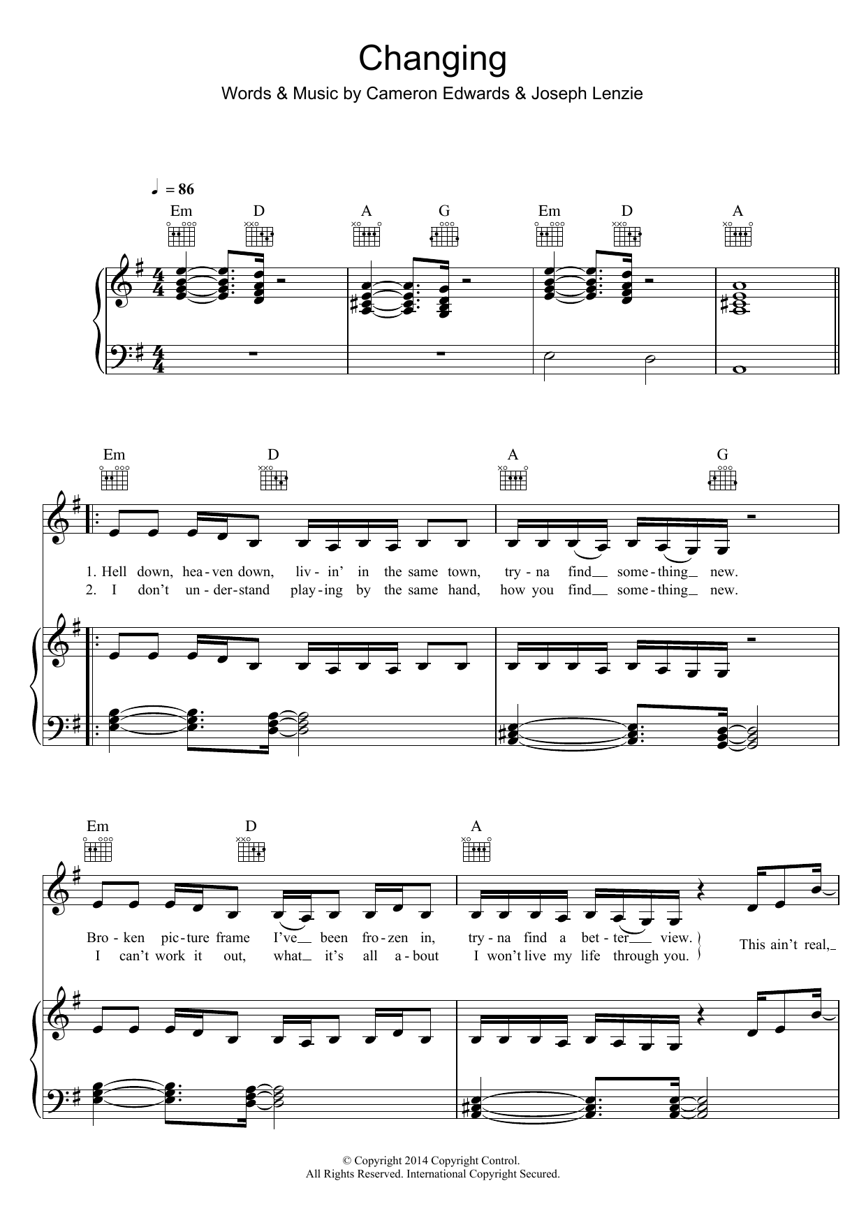 Sigma Changing (feat. Paloma Faith) Sheet Music