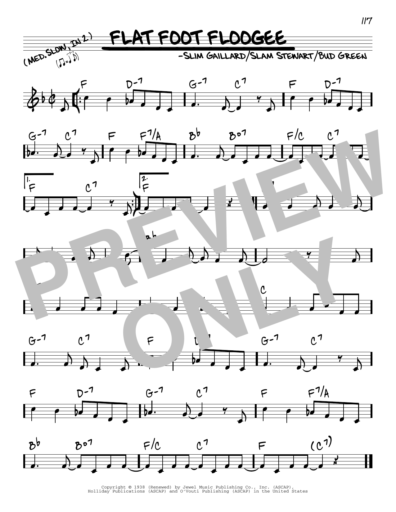 Slim Gaillard Flat Foot Floogee Sheet Music
