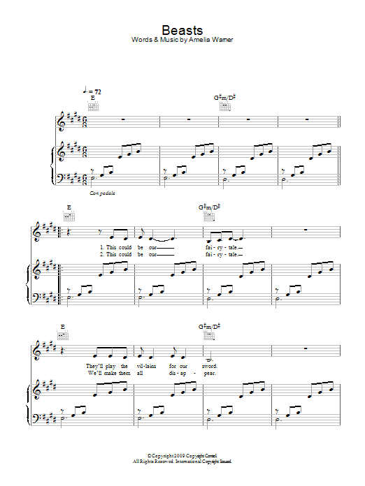 Slow Moving Millie Beasts Sheet Music
