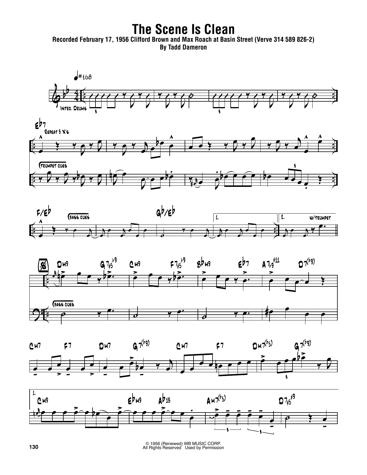 Sonny Rollins The Scene Is Clean Sheet Music
