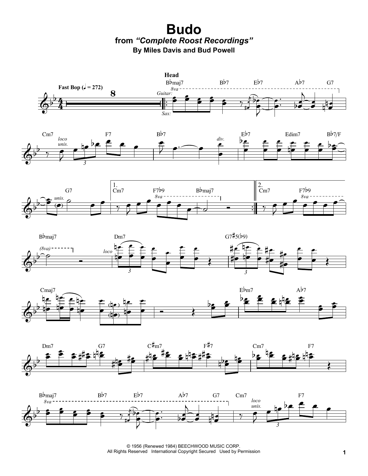 Stan Getz Budo Sheet Music