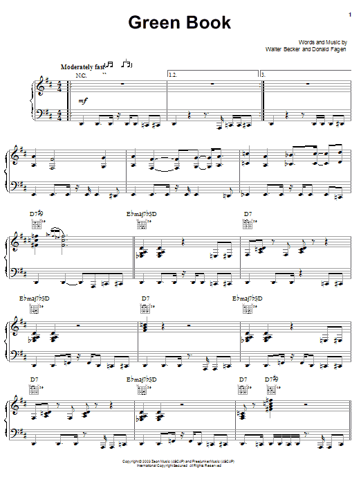 Steely Dan Green Book Sheet Music