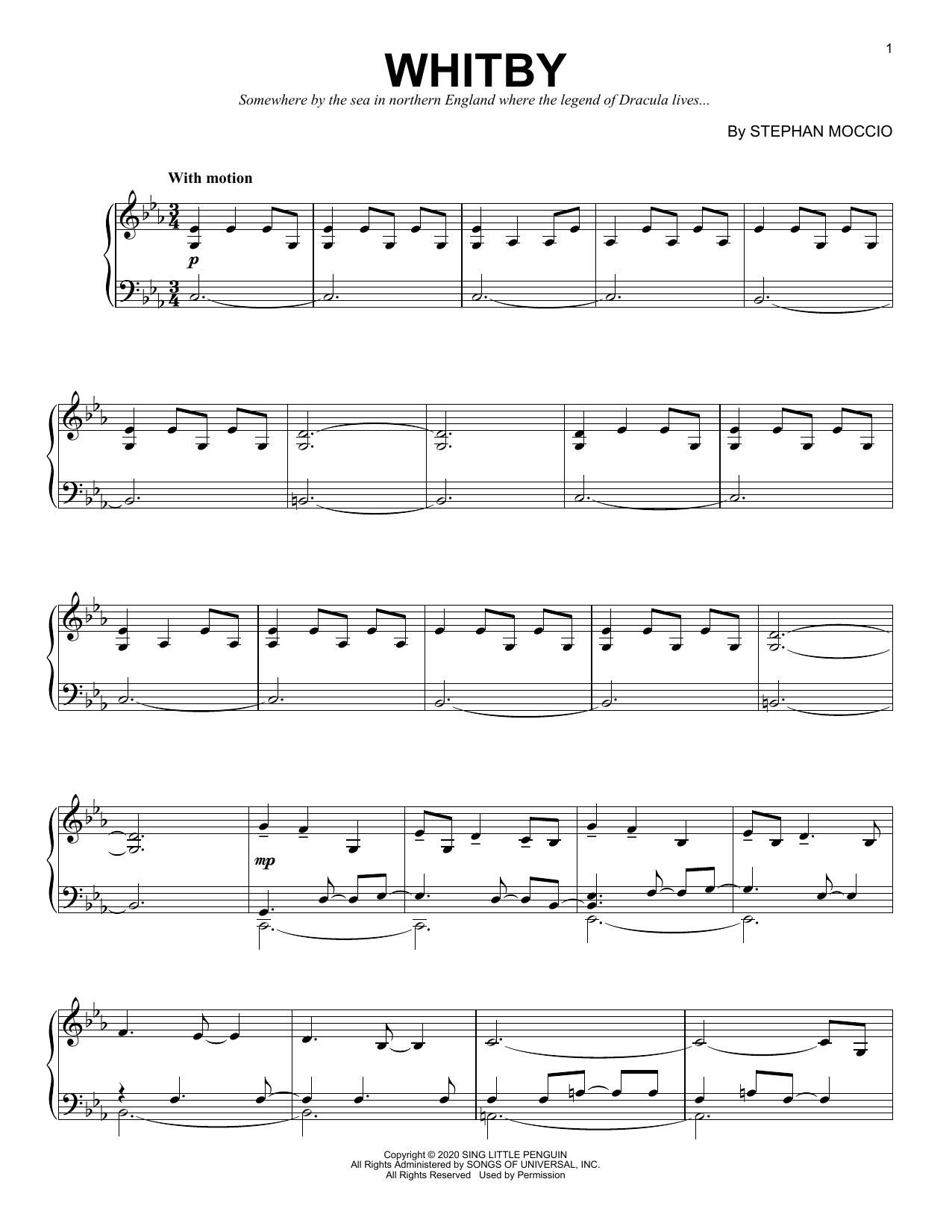 Stephan Moccio Whitby Sheet Music