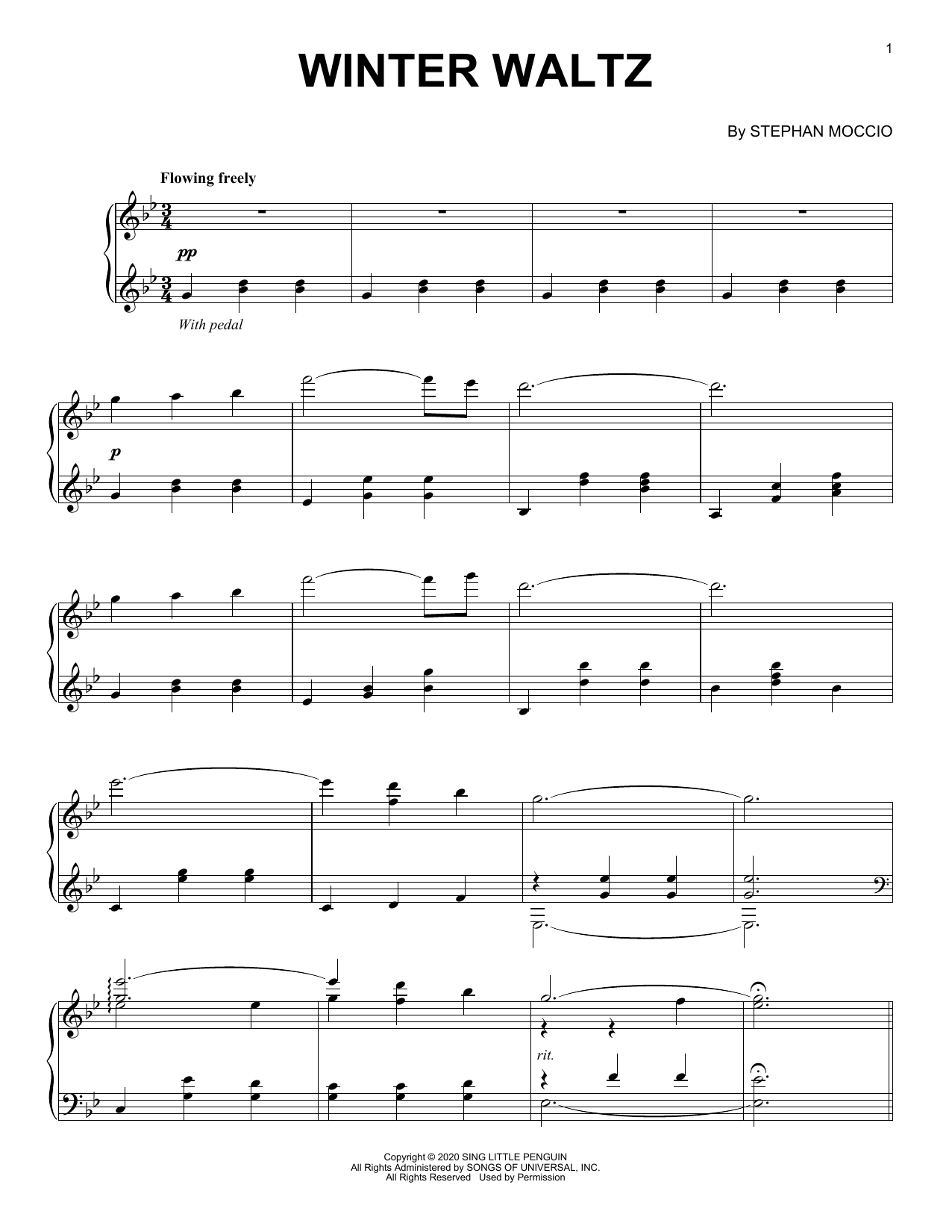 Stephan Moccio Winter Waltz Sheet Music