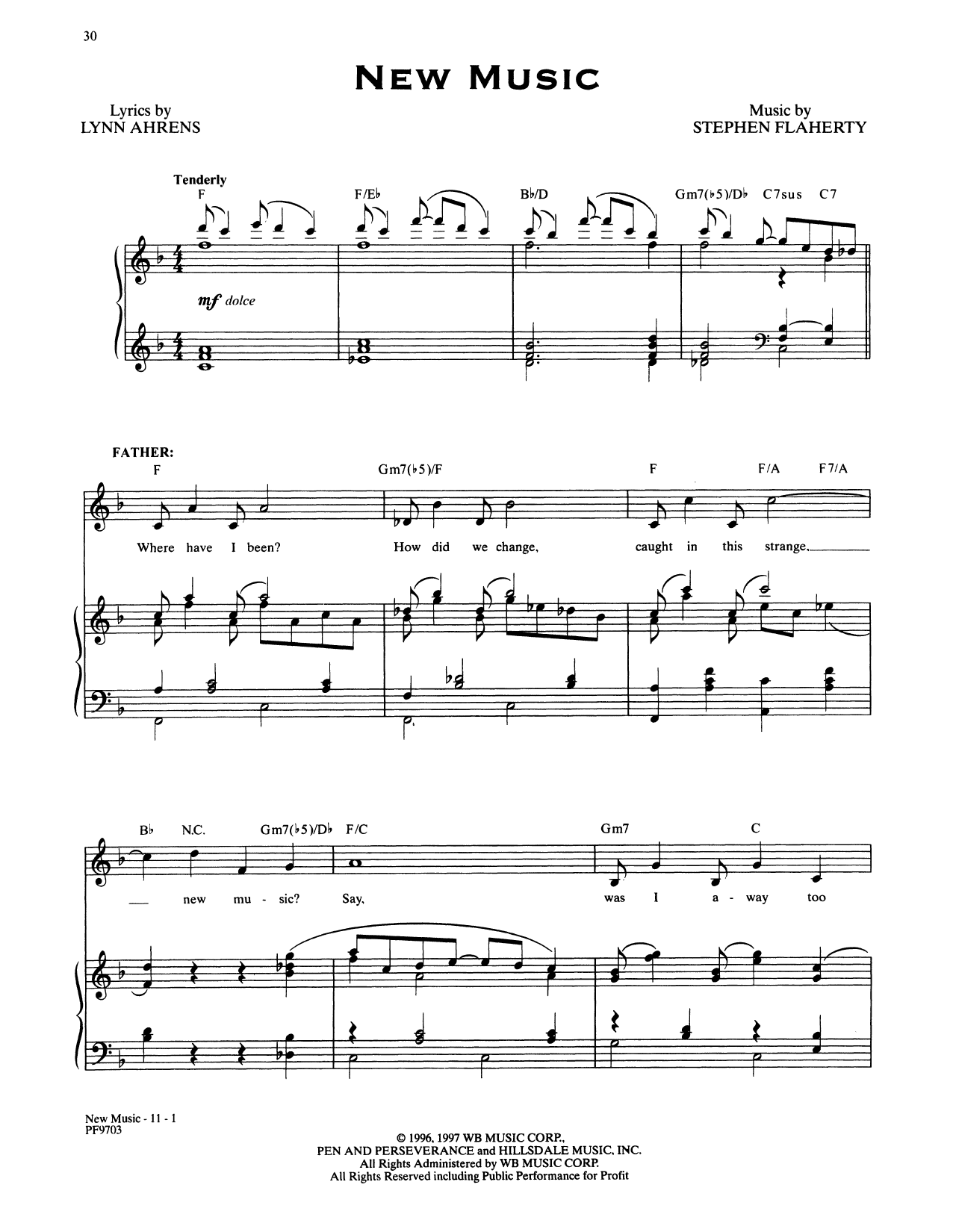Stephen Flaherty and Lynn Ahrens New Music (from Ragtime: The Musical) Sheet Music