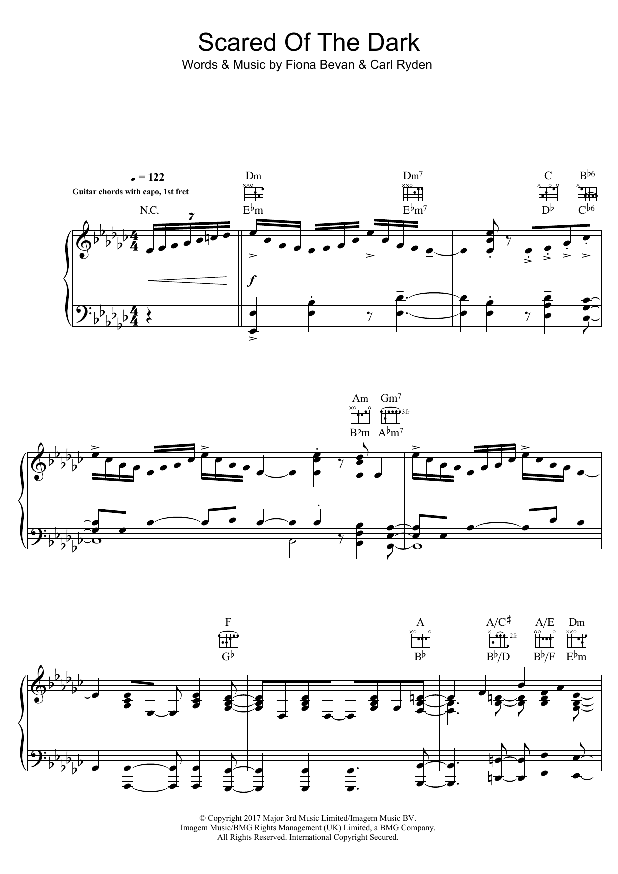 Steps Scared of the Dark Sheet Music