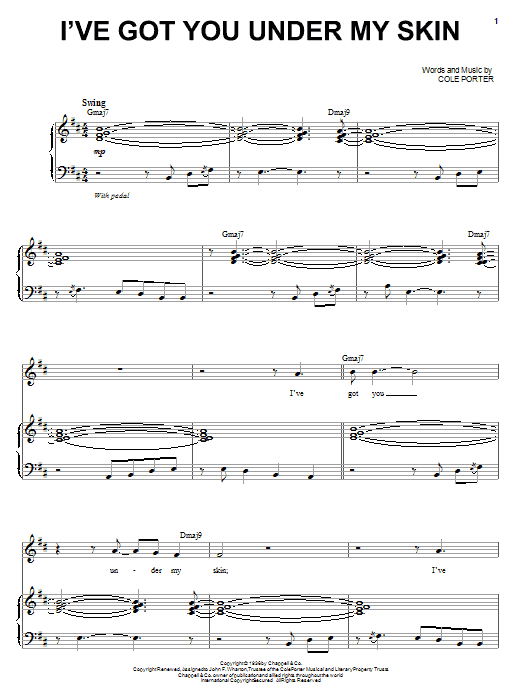 Steve Tyrell I've Got You Under My Skin Sheet Music