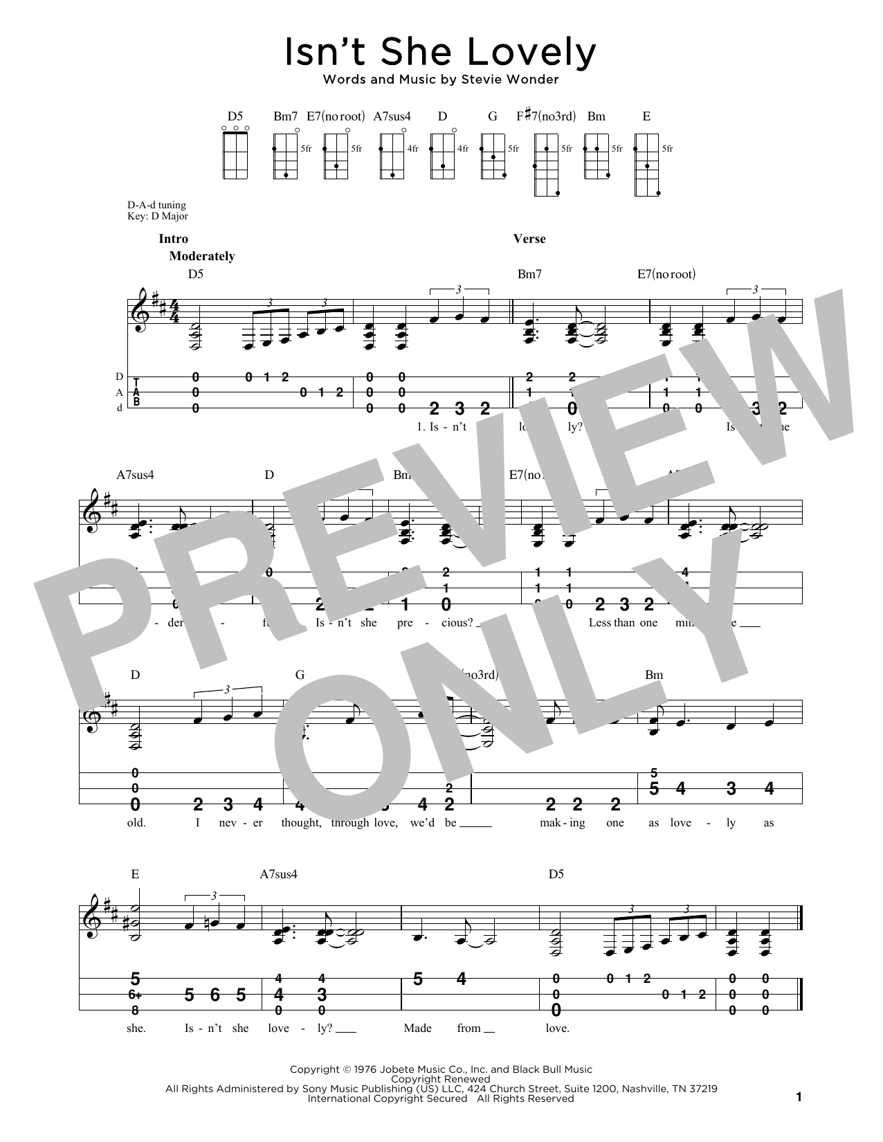 Stevie Wonder Isn't She Lovely (arr. Steven B. Eulberg) Sheet Music