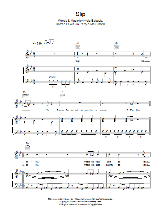 Stooshe Slip Sheet Music