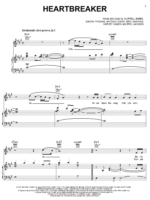 Tank Heartbreaker Sheet Music