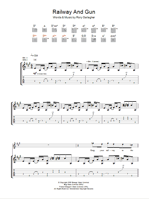 Taste Railway And Gun Sheet Music