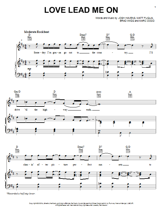 The Afters Love Lead Me On Sheet Music