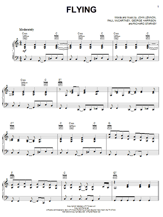 The Beatles Flying Sheet Music