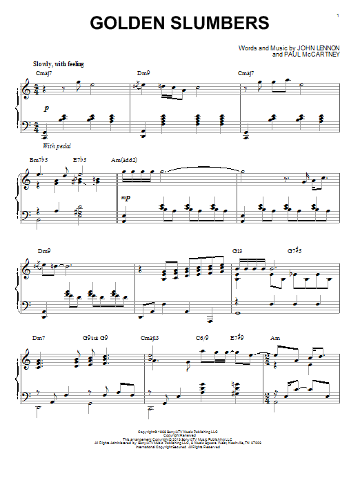The Beatles Golden Slumbers [Jazz version] (arr. Brent Edstrom) Sheet Music