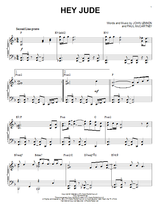 The Beatles Hey Jude [Jazz version] (arr. Brent Edstrom) Sheet Music
