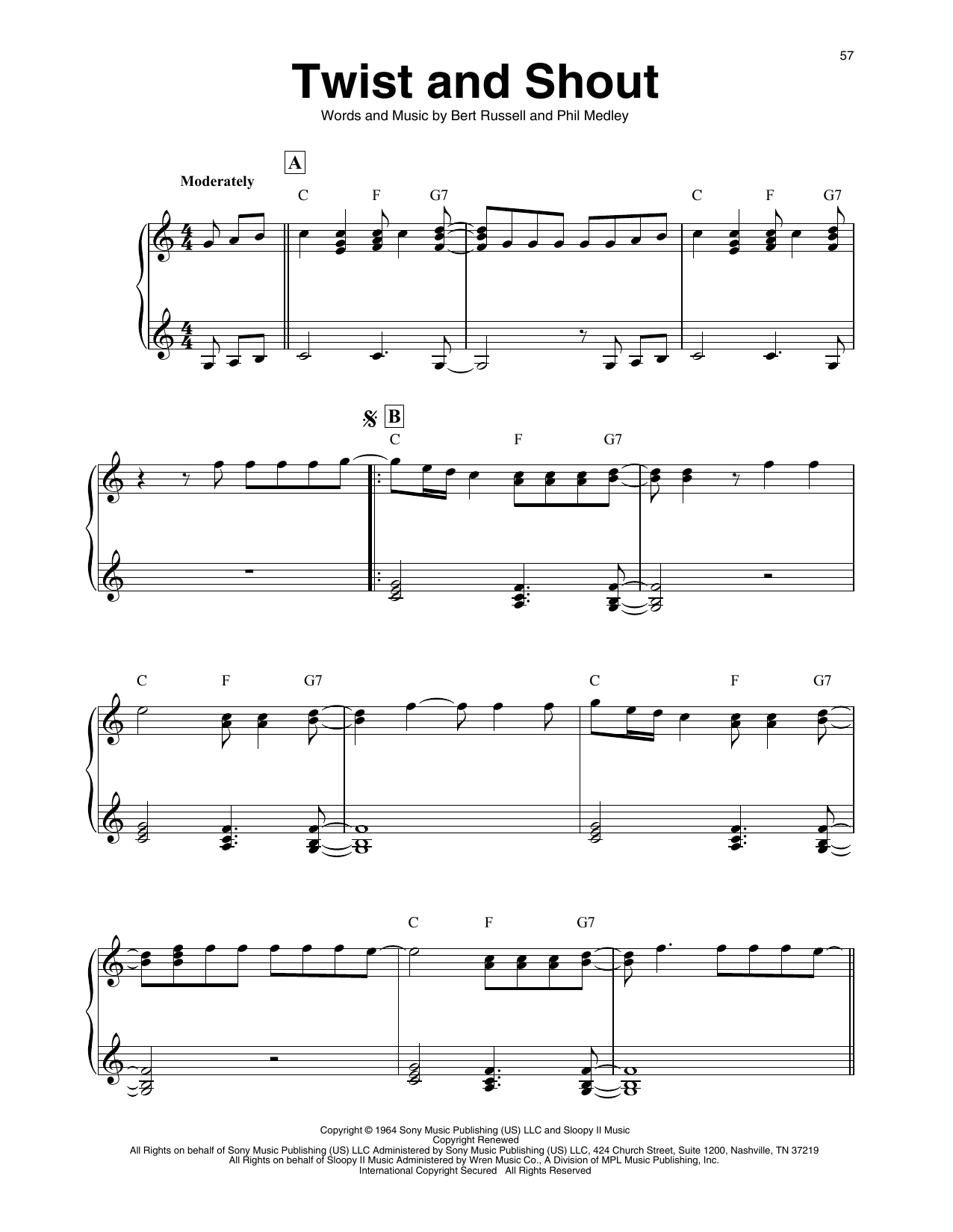 The Beatles Twist And Shout (arr. Maeve Gilchrist) Sheet Music