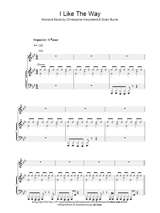 The Bodyrockers I Like The Way Sheet Music