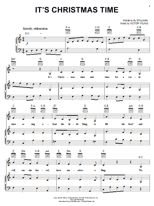 Carpenters It's Christmas Time Sheet Music