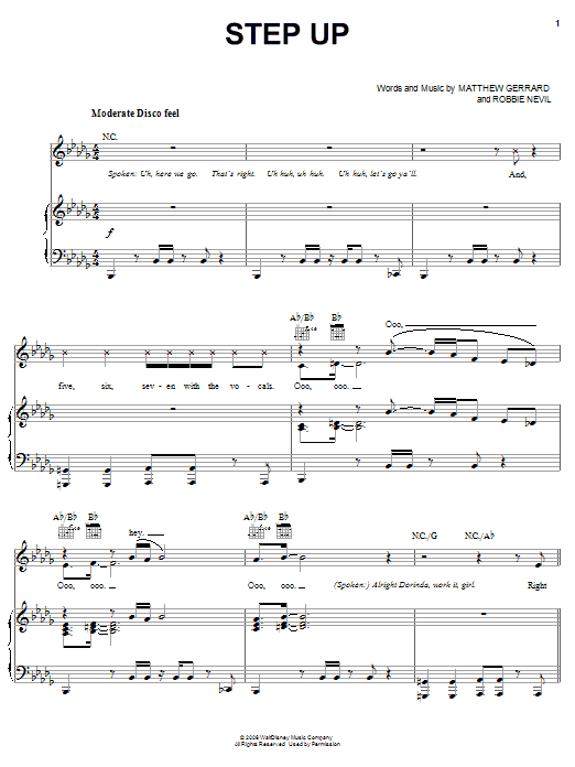 The Cheetah Girls Step Up Sheet Music