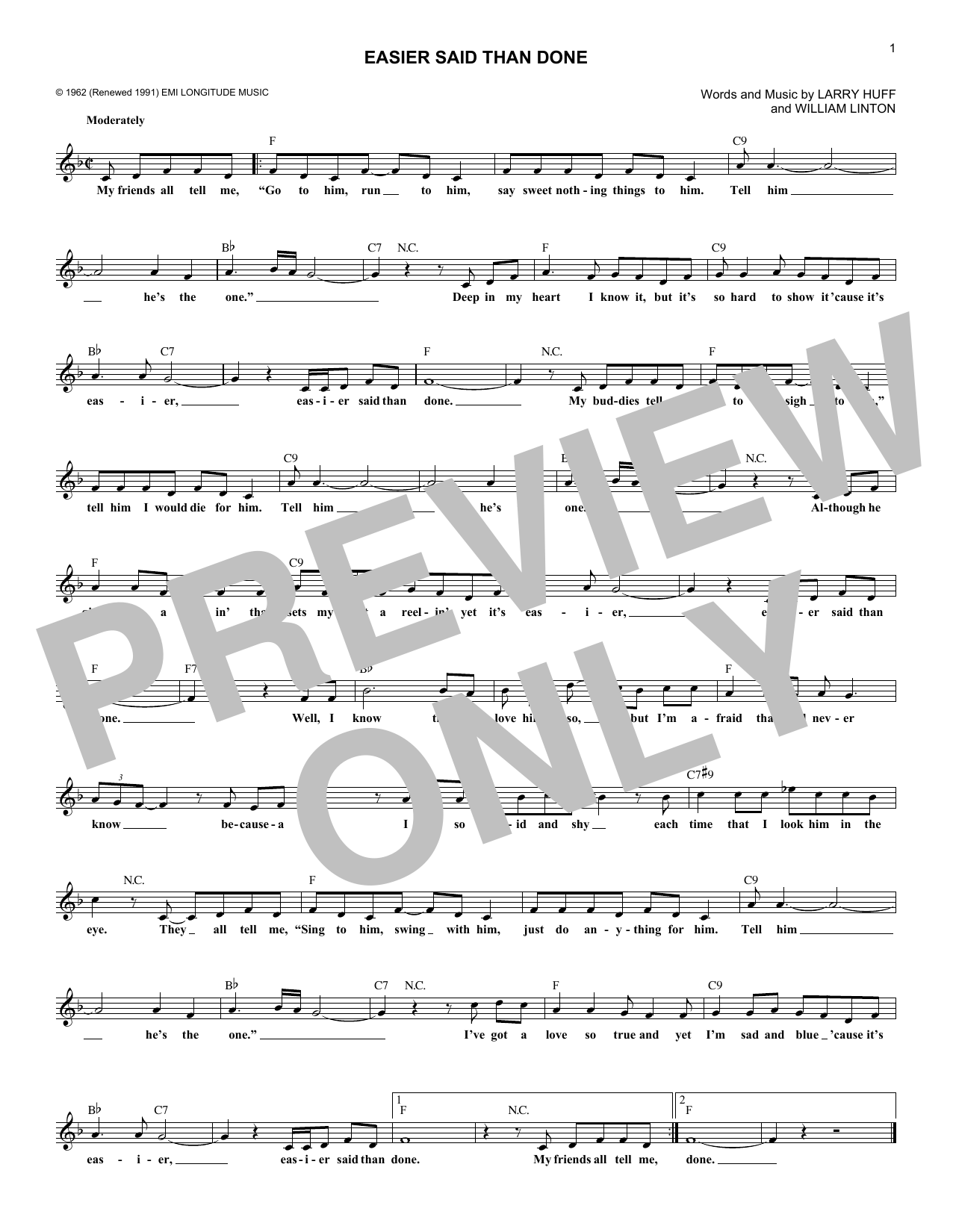 The Essex Easier Said Than Done Sheet Music