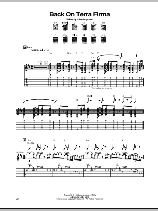 The Hellecasters Back On Terra Firma Sheet Music