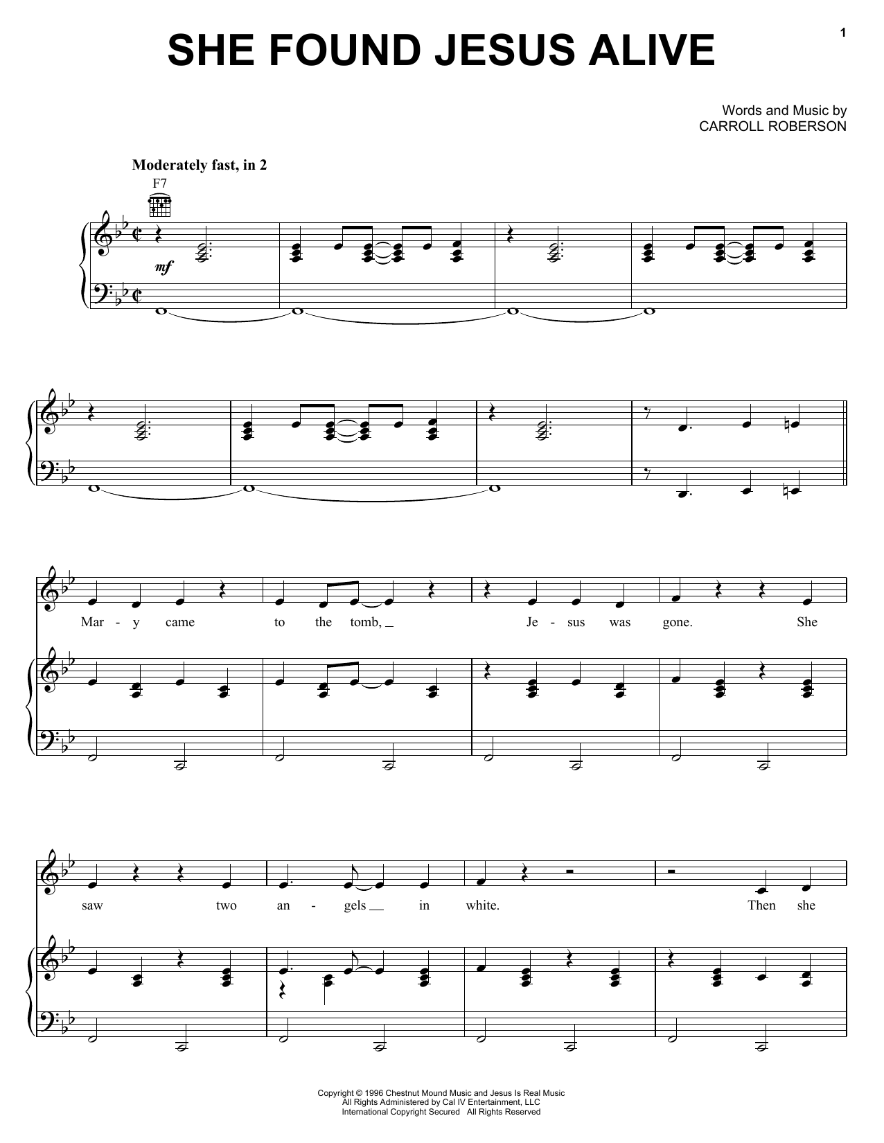 The Hoppers She Found Jesus Alive Sheet Music