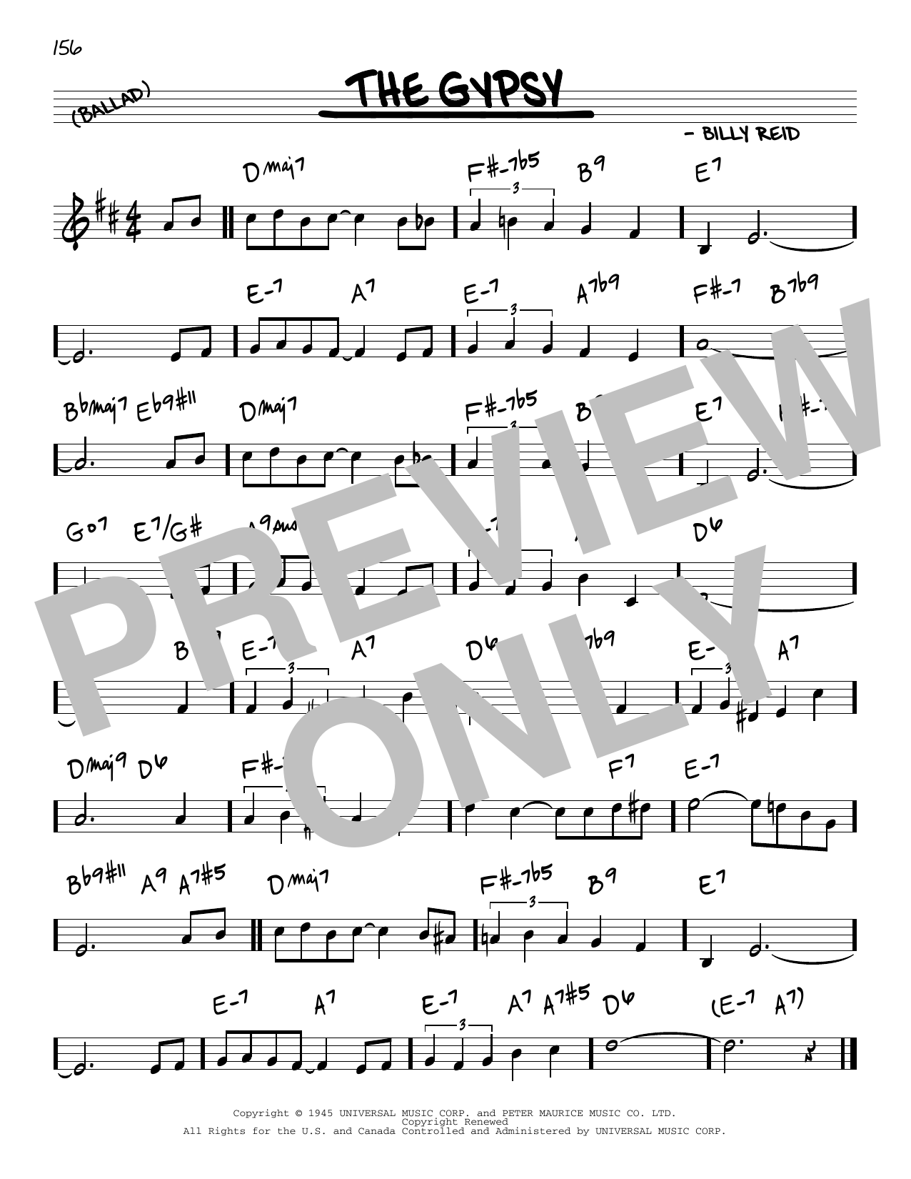 The Inkspots The Gypsy Sheet Music