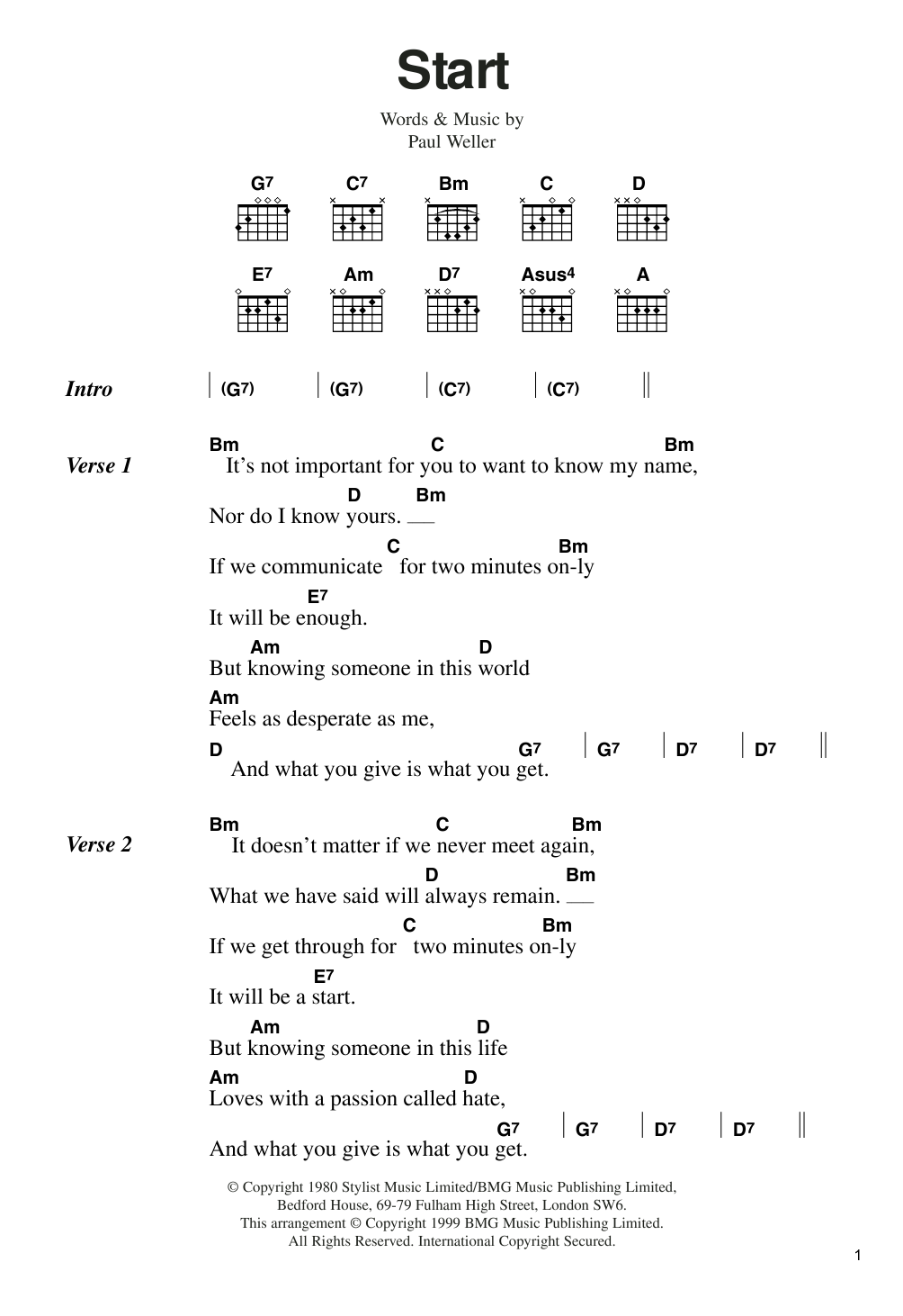 The Jam Start! Sheet Music