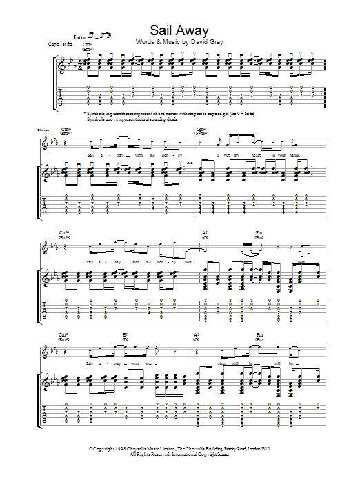The Levellers Sail Away Sheet Music