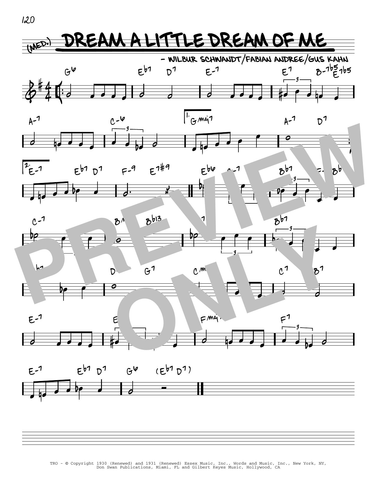 The Mamas & The Papas Dream A Little Dream Of Me [Reharmonized version] (arr. Jack Grassel) Sheet Music