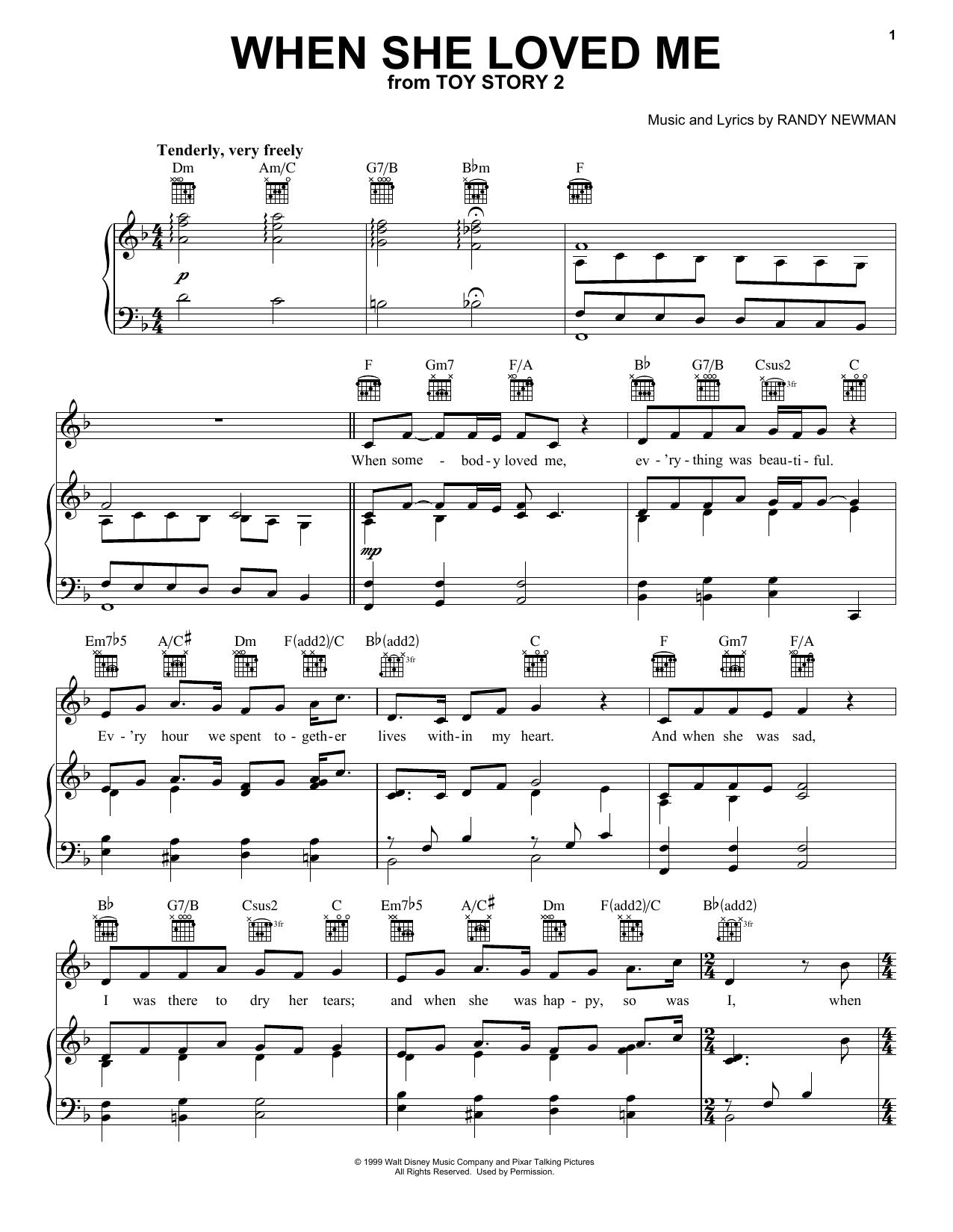 The Opera Men When She Loved Me (from Toy Story 2) [Classical version] Sheet Music