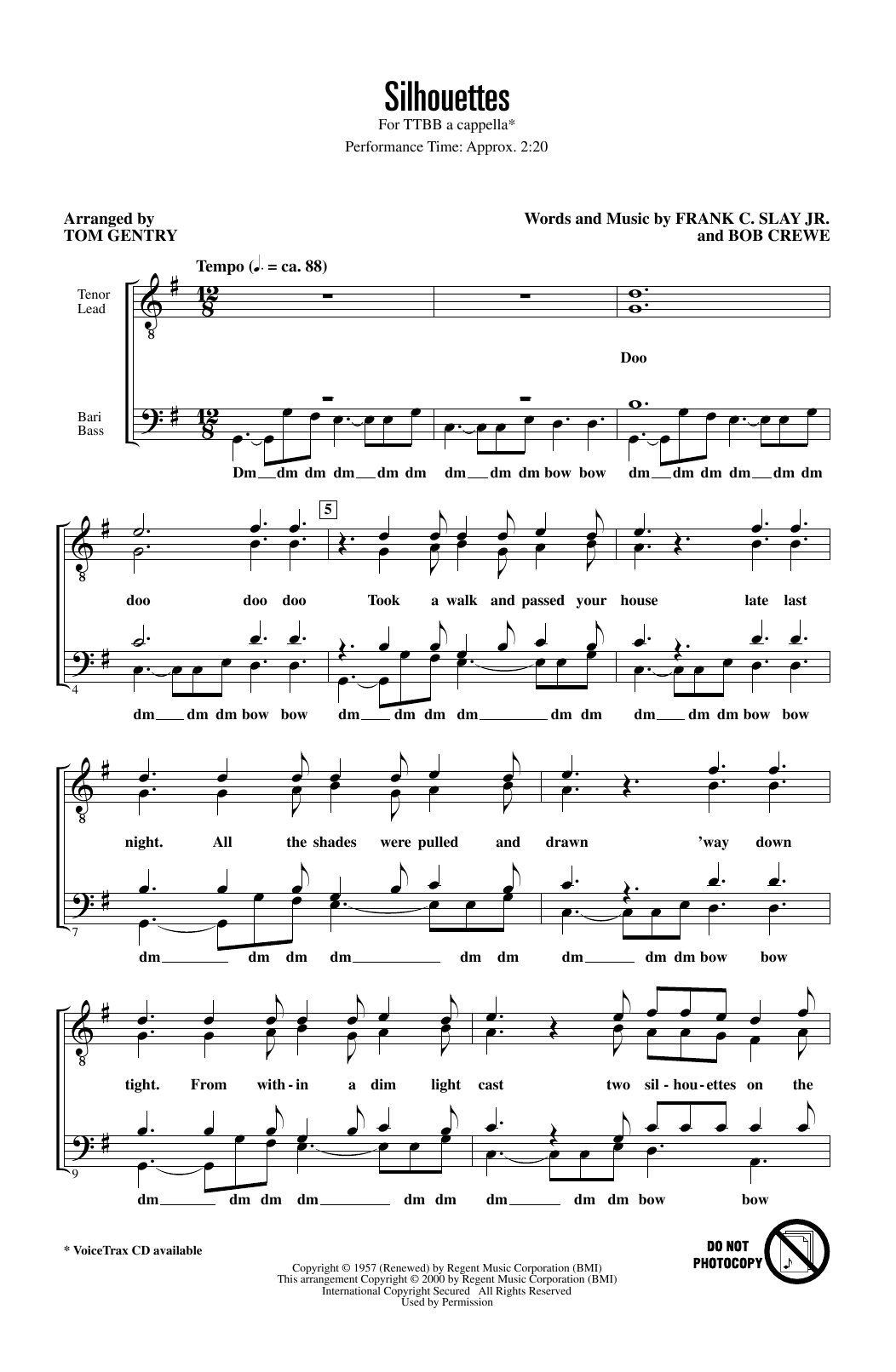 The Rays Silhouettes (arr. Tom Gentry) Sheet Music