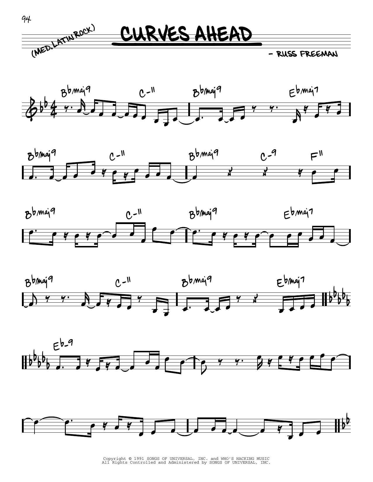 The Rippingtons Curves Ahead Sheet Music