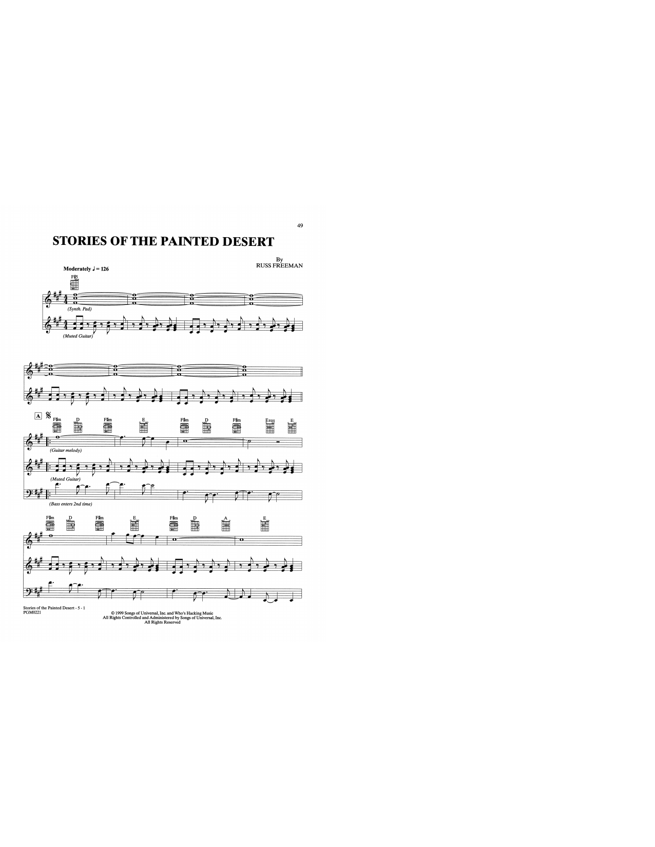 The Rippingtons Stories Of The Painted Desert Sheet Music