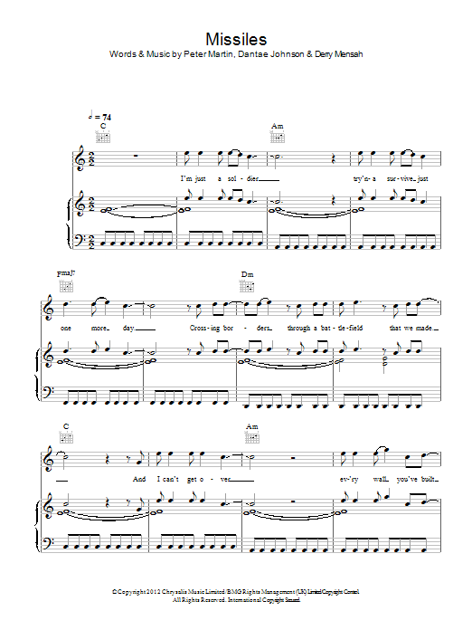 The Risk Missiles Sheet Music
