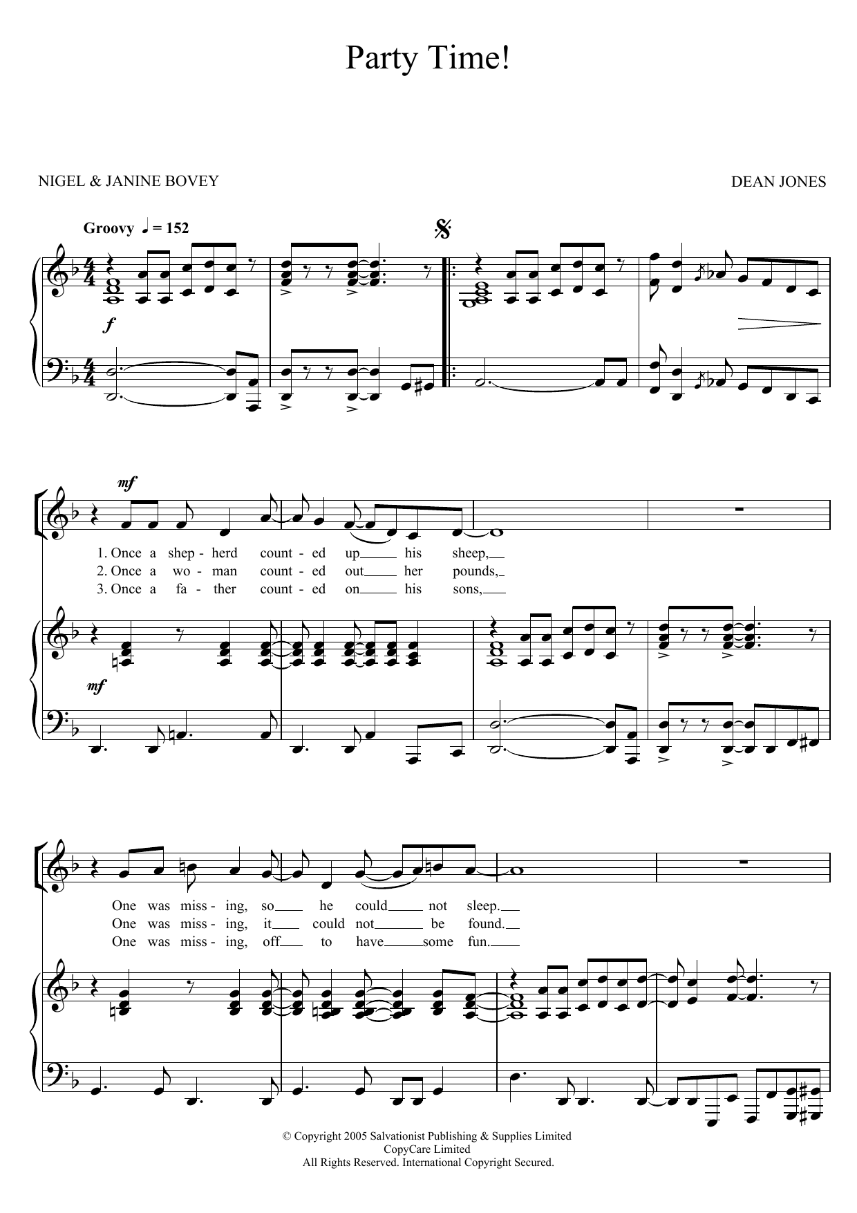 The Salvation Army Party Time! Sheet Music